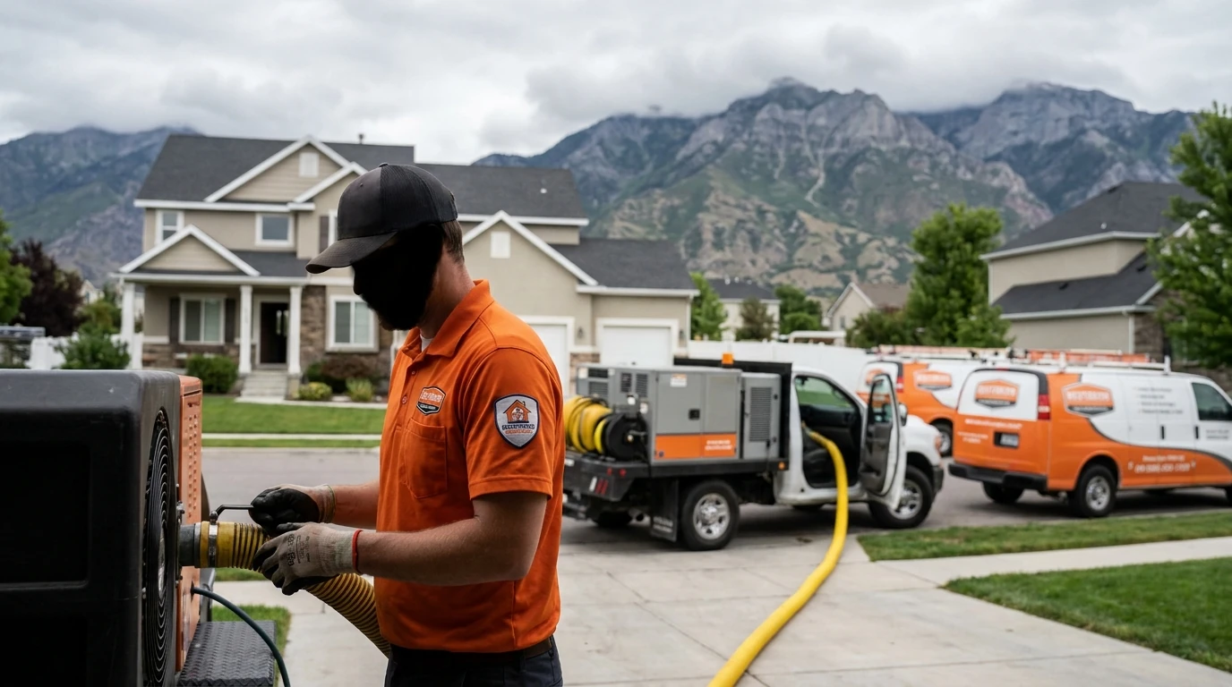 When is it a plumber call instead, or a 911 call: who to call for water mitigation in American Fork, UT