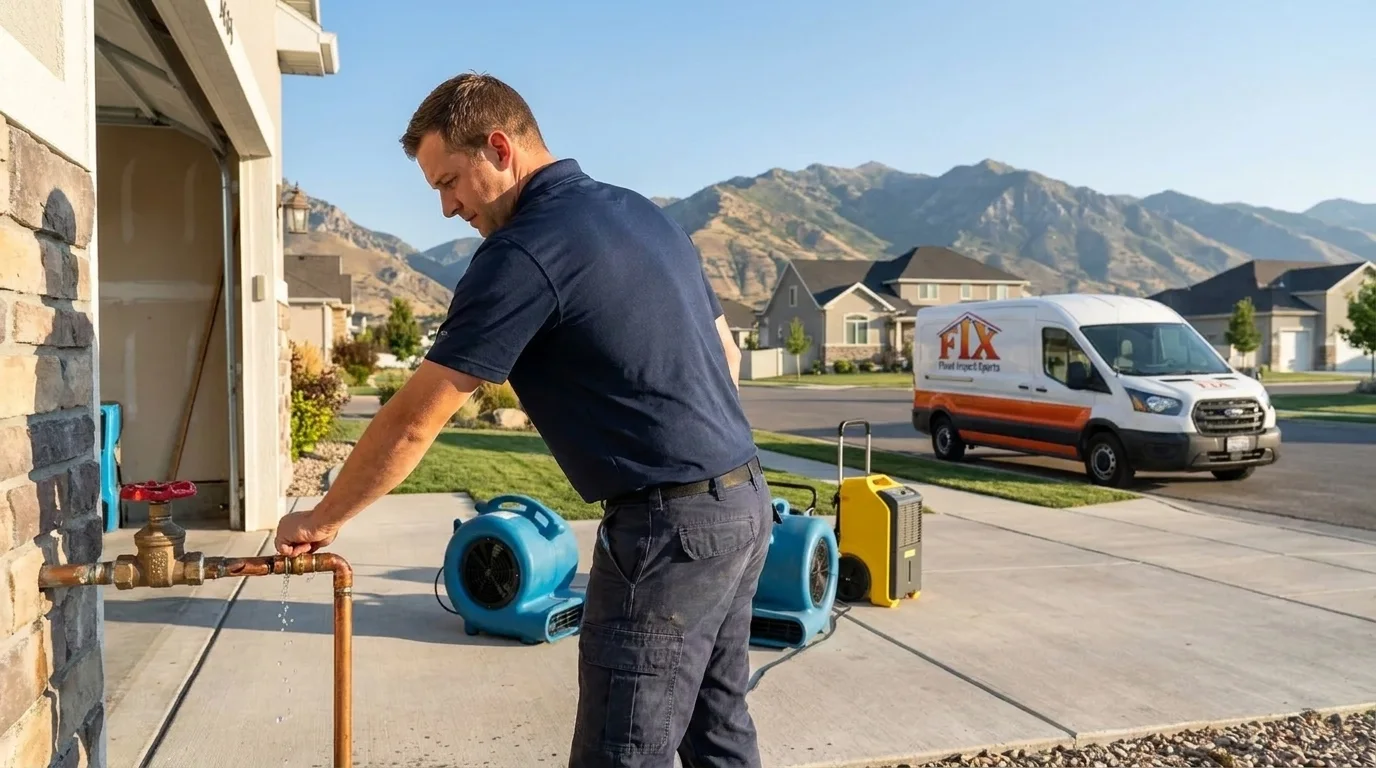 Burst Pipe Cleanup and Repair