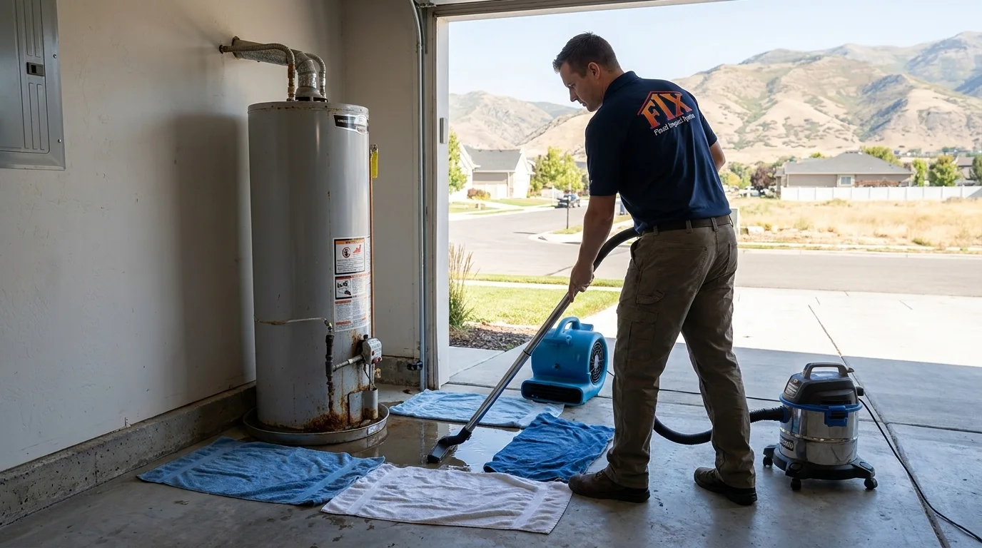 Water Heater Flood Cleanup